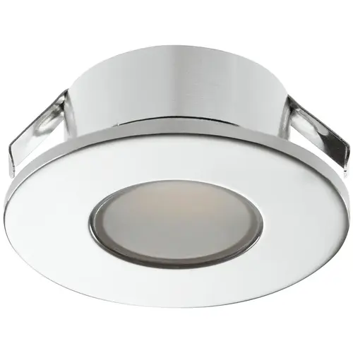Hafele 833.72.085 Recess/surface mounted downlight, Hafele Loox5 LED 2022 12 V aluminum Warm white 3000 K, silver coloured anodized, energy efficiency class: A , Warm white 3000 k, anodized silver