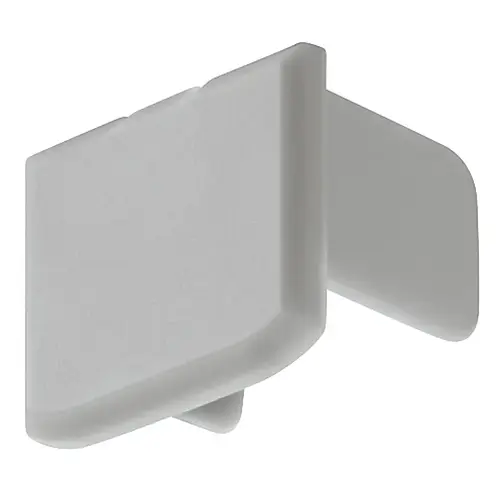 Hafele 833.72.853 End Cap, for Hafele Loox profile 2191 Plastic, Plastic, silver colored Silver colored Pair