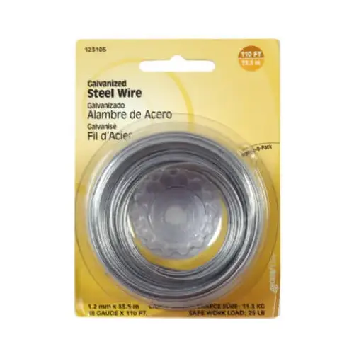 Hillman 123106-N Wire 175 ft. L Galvanized Steel 20 Ga. Galvanized