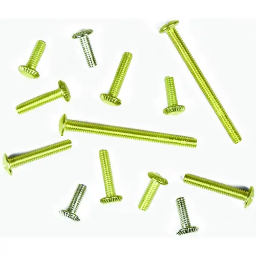 Jandorf 60141 Fixture Screw Assortment, Brass/Zinc - pack of 13
