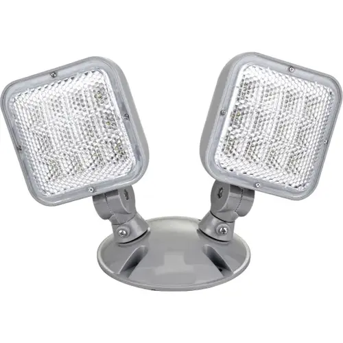 Medinah Power ESC-02-OR-2H-WH (Outdoor) LED Double Head Outdoor Remote, 2.4W, 200 Lumens, White Finish