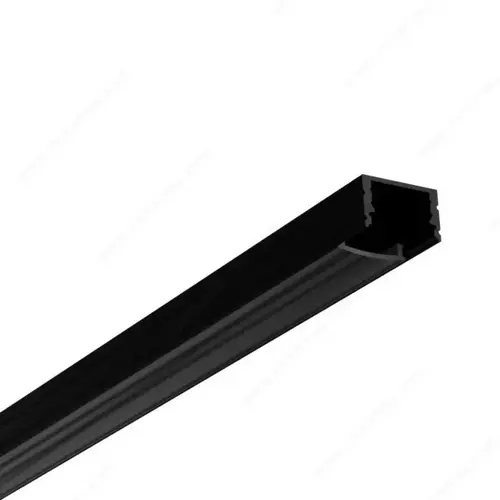 Richelieu Hardware 301412009690 Surface Mounted Profile for LED Tape Light Black