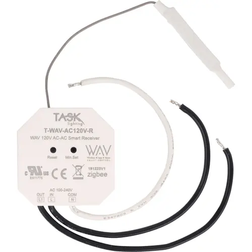 Task Lighting T-WAV-AC120V-R WAV SMART CONTROL  120V AC-AC Smart Receiver, Zigbee Technology White