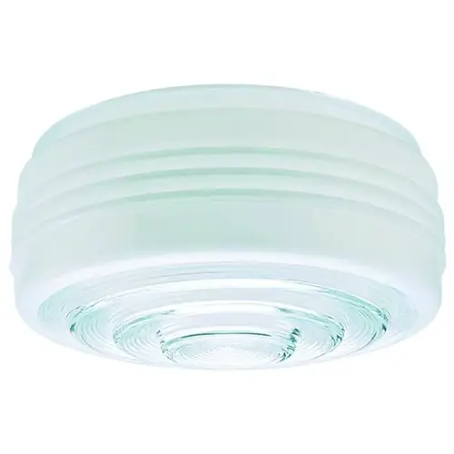 Westinghouse 85606 Light Shade, 6-1/2 in Dia, Drum, Mushroom, Glass, White