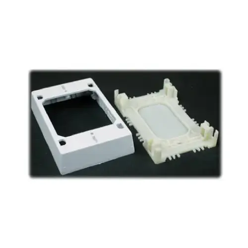 Wiremold NMW2 White Plastic 1 In. Switch/Outlet Box