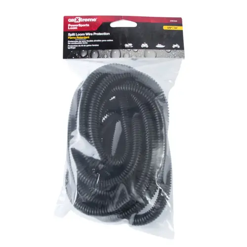 Gardner Bender XTM-450 Split Loom Xtreme 3/8" D X 120" L Black Polyethylene Black