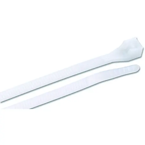 GB 46-415 Cable Tie, Double-Lock Locking, 6/6 Nylon, Natural - pack of 50