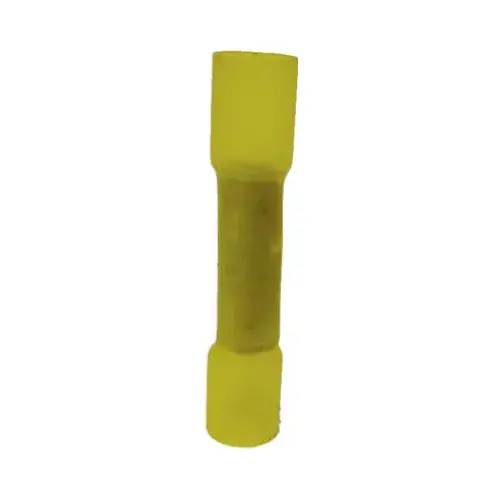GB AMT-127 Xtreme Butt Splice Connector, 600 V, 12 to 10 AWG Wire, Yellow - pack of 25