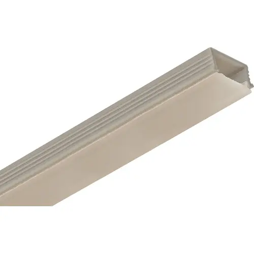 Hafele 833.00.710 Polypropylene Profile, Recessed, Co-Extruded Loox, L x W x H: 2.5 m x 20 mm x 10 mm (98 7/16" x 13/16" x 3/8") Profile: aluminum colored Diffuser: Frosted