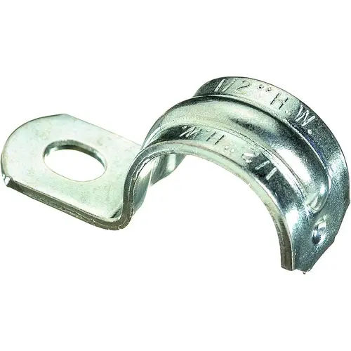 Halex 61105B 1/2 In. Rigid, IMC 1-Hole Push-On Strap Zinc-Plated - pack of 100
