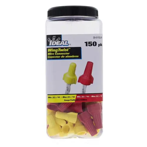 Ideal 30-5152J Wire Connectors WingTwist 10 AWG Assorted Assorted