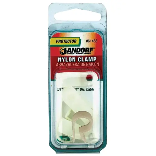 Jandorf 61463 Cable Clamp, Nylon, Natural