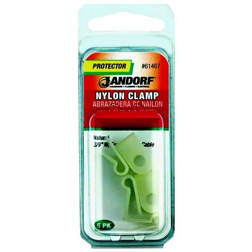 Jandorf 61467 Cable Clamp, Nylon, Natural