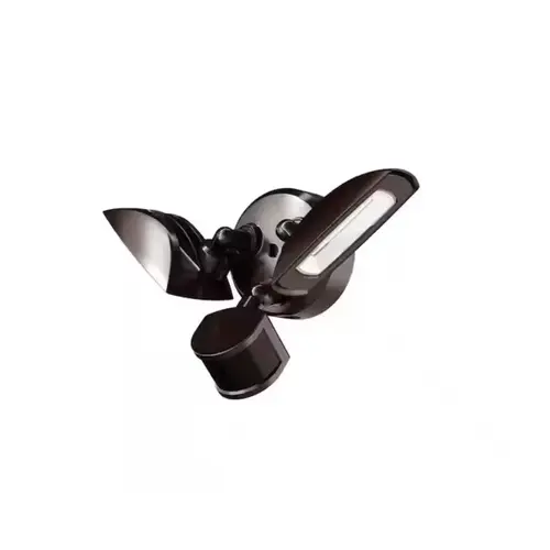 PROBRITE FSXD30-MS-4K-BZ Twin Head Security Light, 22W Wattage, Motion Sensor, Bronze Finish