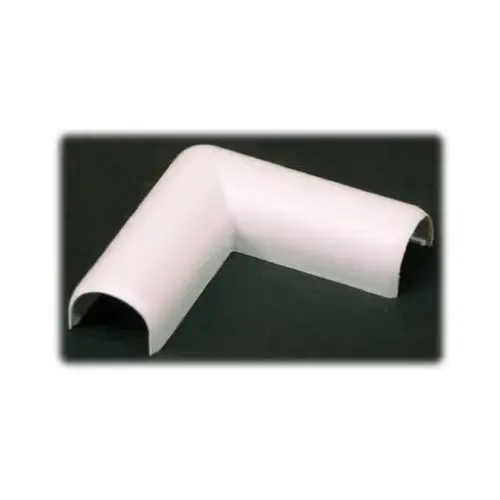 Wiremold C16 Wireway Elbow, Flat, PVC, White