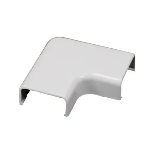 Wiremold C56 Wireway Elbow, Flat, Plastic, White