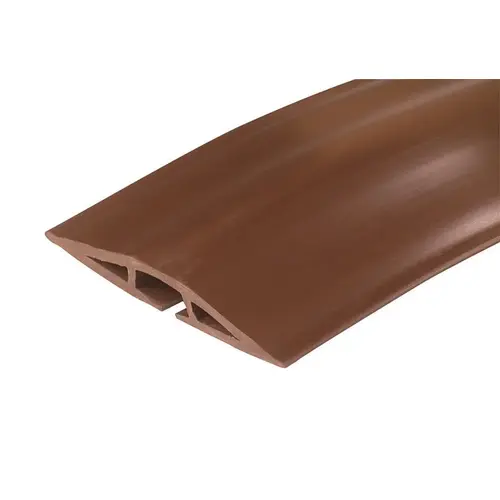 Wiremold CDB-15 CDB-15 Cord Protector, 15 ft L, 2-1/2 in W, Rubber, Brown