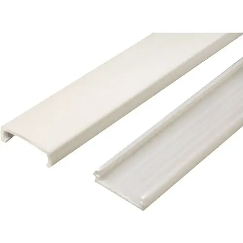 Wiremold NM1 NMW Raceway Wire Channel, 60 in L, 1-5/16 in W, 1 -Channel, Plastic, Ivory