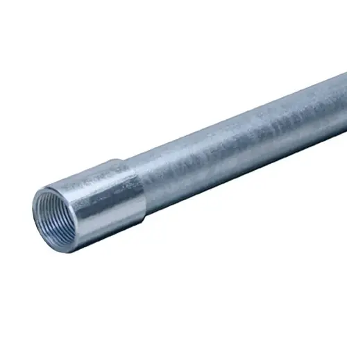 Allied Tube & Conduit 103085 Rigid Conduit, 1-1/4 in, 10 ft L, Galvanized Steel Metallic