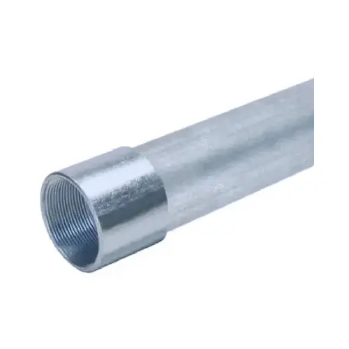 Allied Tube & Conduit 103119 Rigid Conduit, 2-1/2 in, 10 ft L, Galvanized Steel Metallic