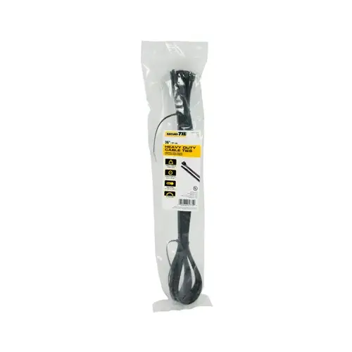 ECM INDUSTRIES LLC CT36-17510UVB Extra Heavy Duty, UV Black, 36-In - pack of 10