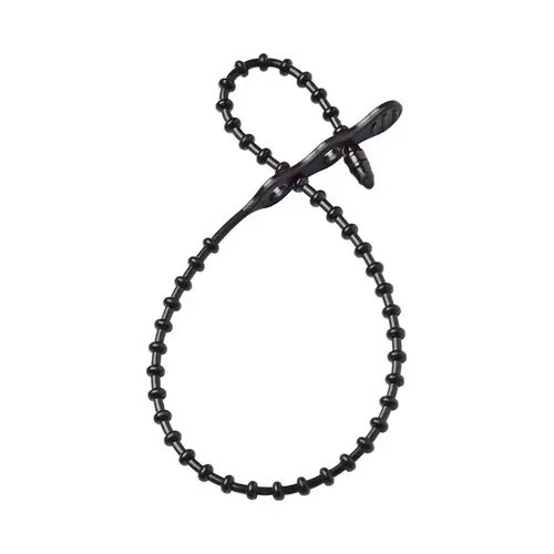 Gardner Bender 45-8BEADBK Beaded Cable Tie 8" L Black Black