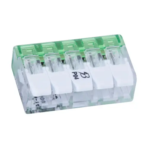 GB 19-PCL5 5-Port Lever Connector, 24 to 14 AWG Wire, 5 -Pole