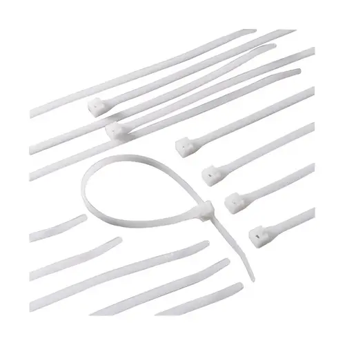 GB 46-210 Cable Tie, Double-Lock Locking, Nylon, Natural - pack of 100