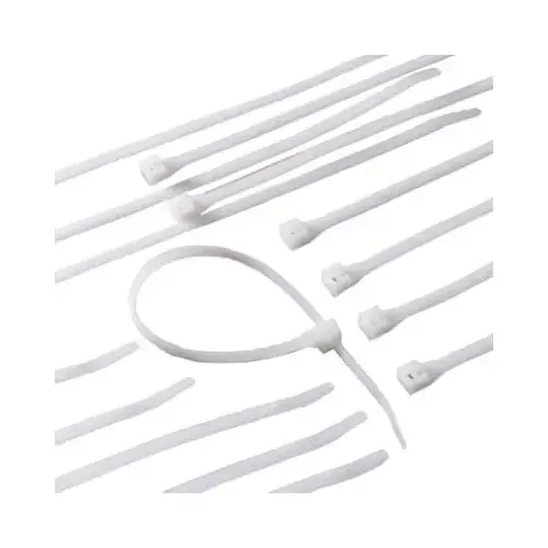 GB 46-308 Cable Tie, Double-Lock Locking, 6/6 Nylon, Natural - pack of 100