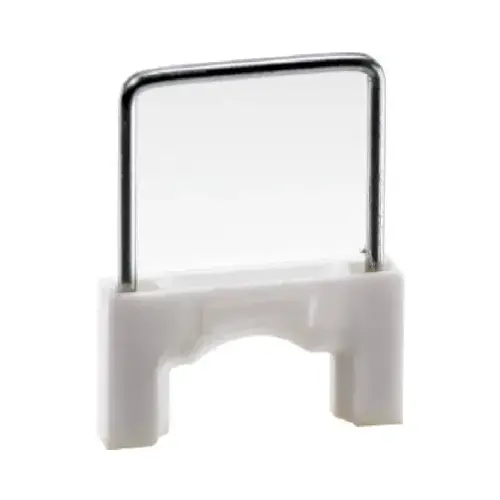 GB MPS-2100 Cable Staple, 3/8 in W Crown, 7/8 in L Leg, Metal/Plastic White - pack of 200