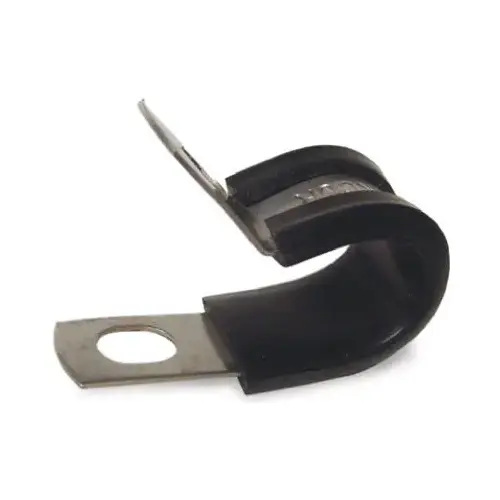 GB PPR-1575 Cable Clamp, 3/4 in Max Bundle Dia, Rubber/Steel, Black - Pair