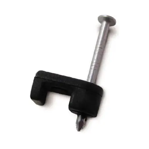 GB PSB-1600T Cable Staple, 3/16 in W Crown, 7/8 in L Leg, Polyethylene Black - pack of 25