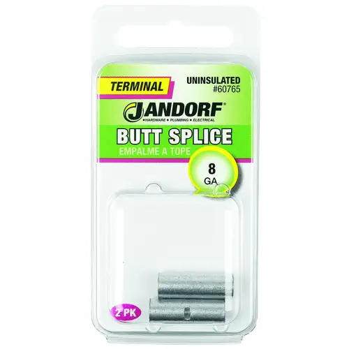 Jandorf 60765 Butt Splice Connector, 8 AWG Wire, Copper Contact