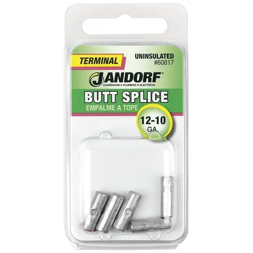Jandorf 60817 Butt Splice Connector, 12 to 10 AWG Wire, Copper Contact - pack of 5