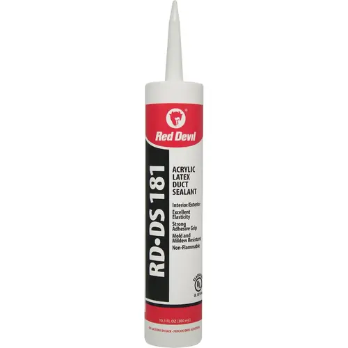 Red Devil 0846DS RD-DS 181 10.1 Oz. Acrylic Latex Duct Sealant, Gray