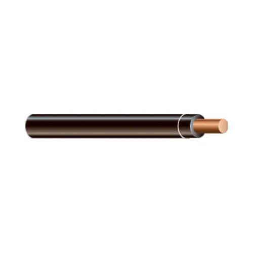 Southwire 11587358 THHN Copper Wire Solid 12-Gauge 500ft - Black