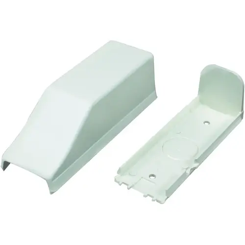 Wiremold NM17 Raceway Conduit Connector, Plastic, Ivory