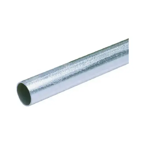 Allied Tube & Conduit 101576 EMT Conduit, 10 ft L, Galvanized Steel, Galvanized