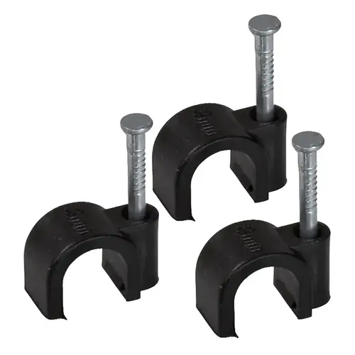 Amertac VM1020NAB Coax Clip, Plastic, Black