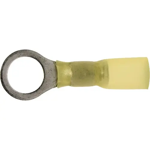 Calterm 65726 Ring Terminal, 12 to 10 AWG Wire, Copper Contact, Yellow - pack of 7