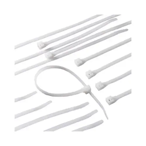 GB 45-308 Cable Tie, Double-Lock Locking, 6/6 Nylon, Natural - pack of 20