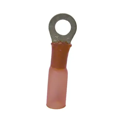 GB AMT-100 Xtreme Ring Terminal, 600 V, 22 to 18 AWG Wire, #8 to 10 Stud, Nylon Insulation, Red - pack of 3