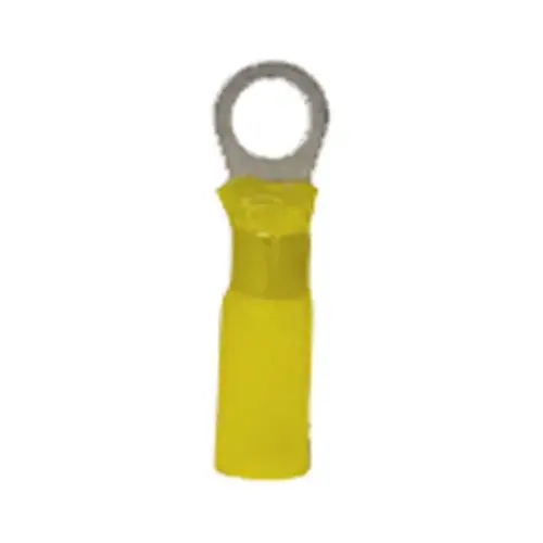 GB AMT-108 Xtreme Ring Terminal, 600 V, 12 to 10 AWG Wire, 1/4 in Stud, Nylon Insulation, Yellow - pack of 3