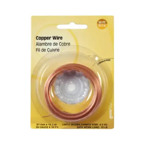 Hillman 123129-N 22-Gauge Copper Wire, 75 Ft.