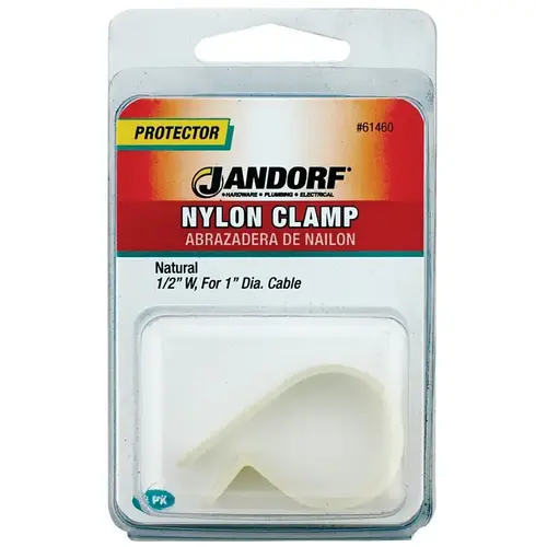 Jandorf 61460 Cable Clamp, Nylon, Natural