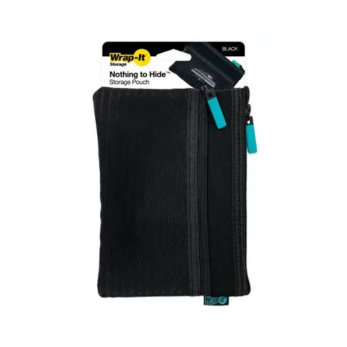 JJAAMM LLC 500-MP-BL Mobile Storage Pouch, Black Mesh