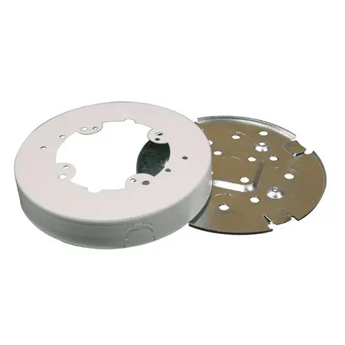 Wiremold BW4F Electrical Box 700 Series Round Metal White White