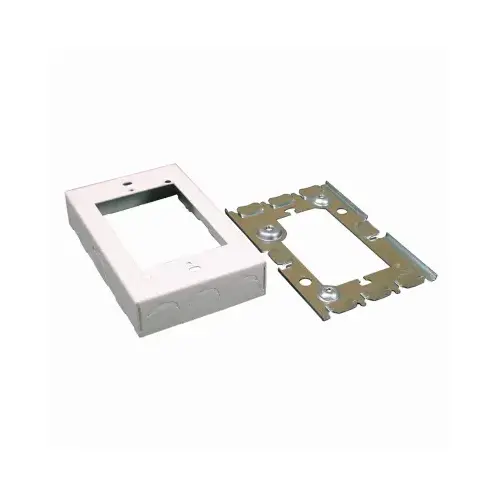 Wiremold BW5 Starter Box, Stamped Steel, White