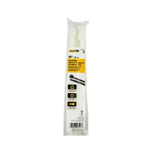 ECM INDUSTRIES LLC CT40-25010 Super Heavy Duty Cable Tie, 40-In - pack of 10
