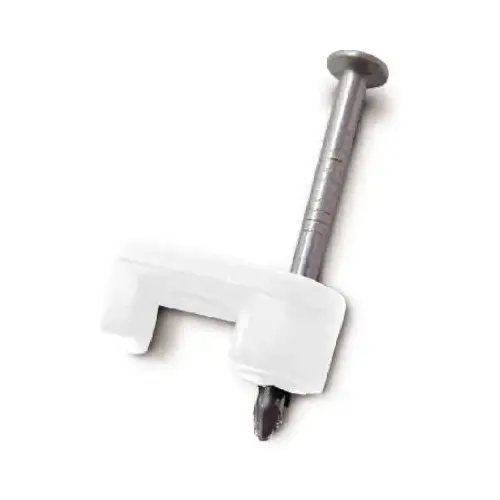 Gardner Bender PSW-1600T STAPLE COAX PLASTIC WHT 3/16IN White - pack of 25